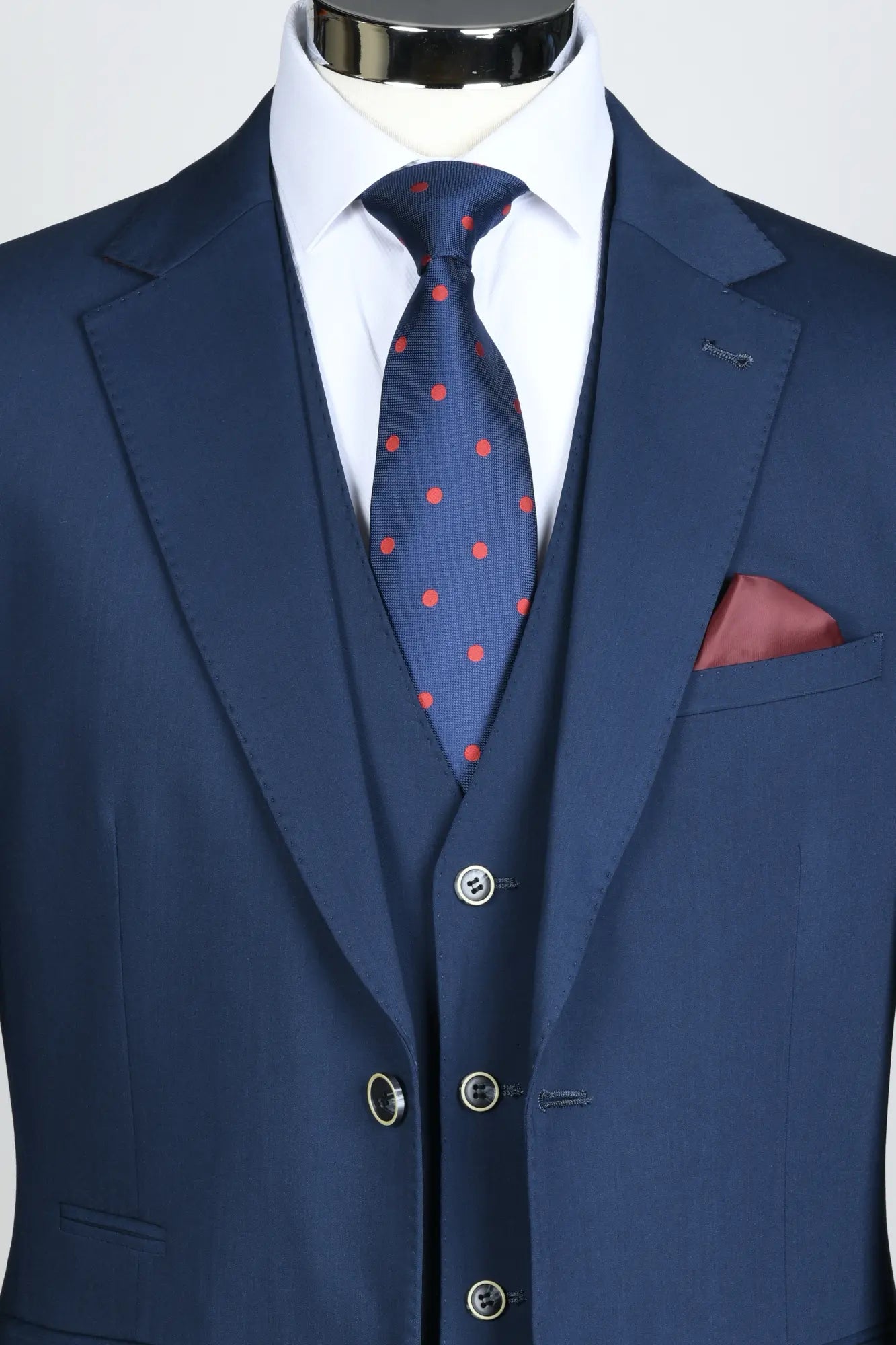 Traje Anti-arrugas Azul Marino