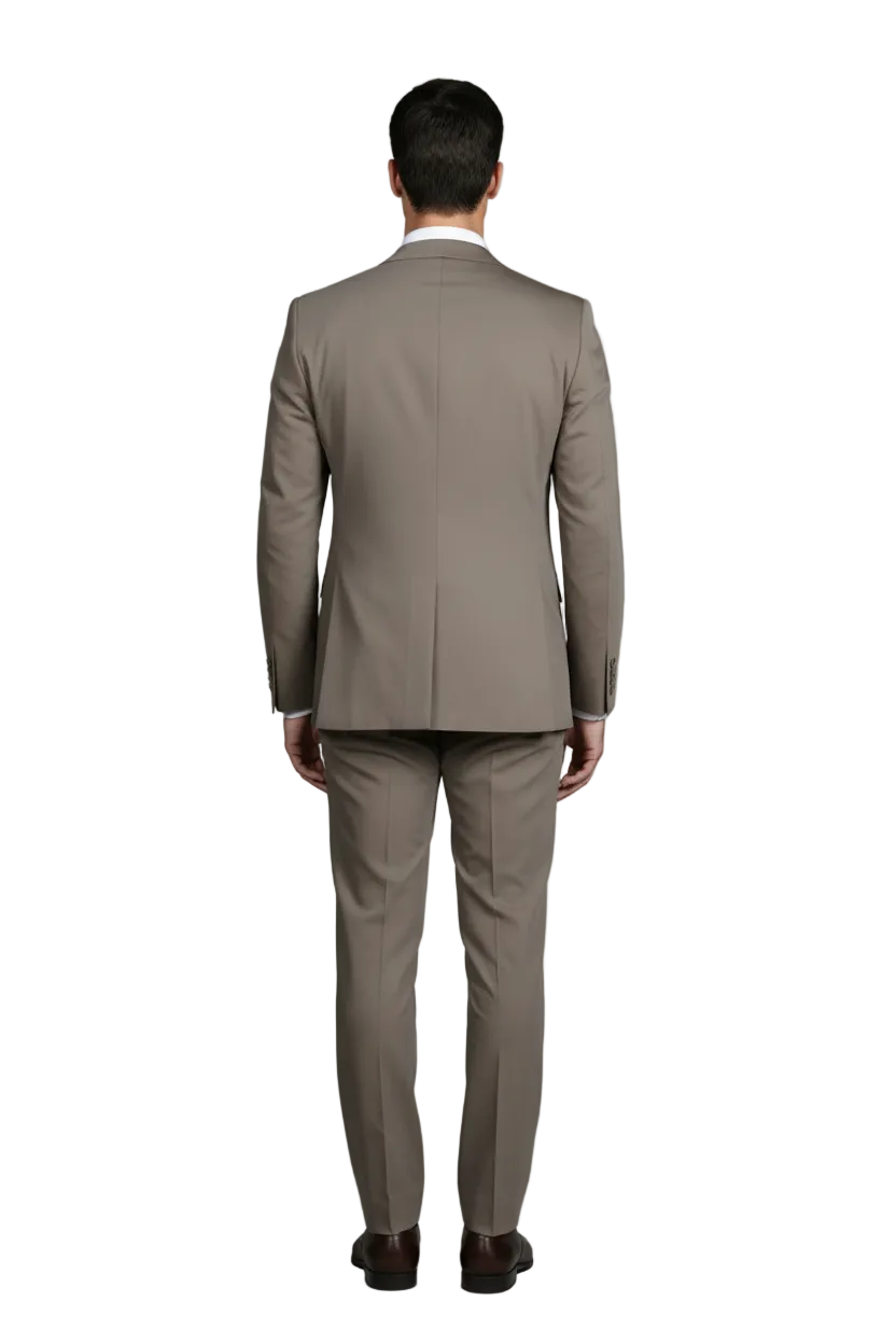 Traje Anti-arrugas Tostado