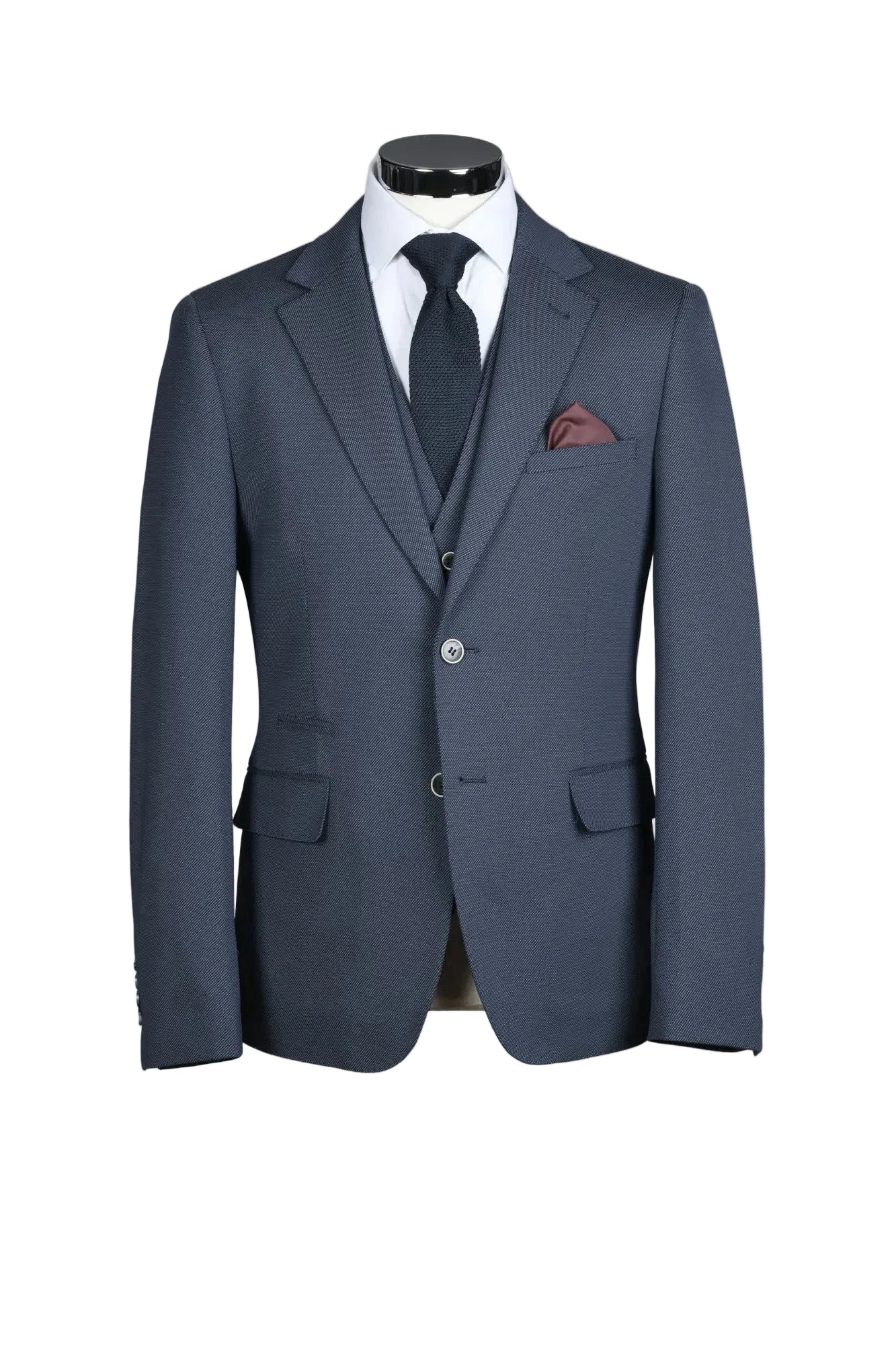 Traje Elástico Azul Marino